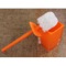 Toilet Brush Holder, Orange, Decorative, Square